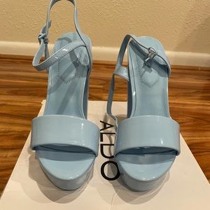Aldo kandi light blue heel size 7.5 Unworn